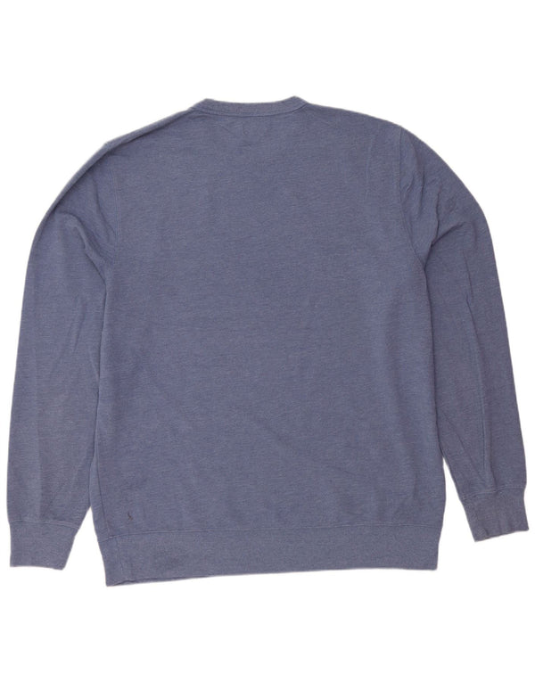 J. CREW Felpa da uomo Maglione XL Blu Cotone