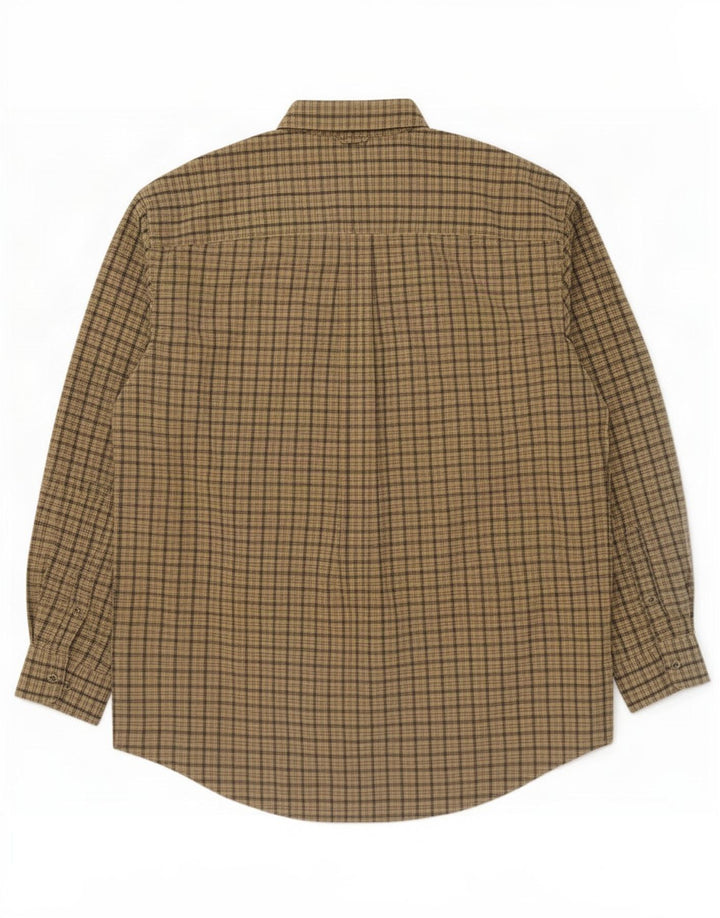 Camicia da uomo Timberland Large in cotone a quadri kaki