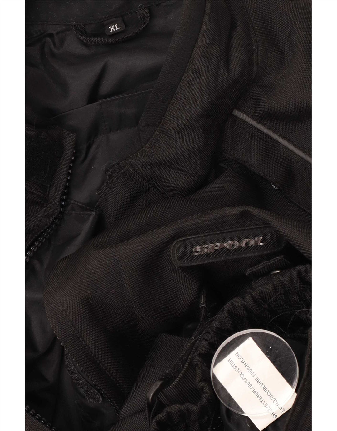 Giacca da pilota da uomo Spool UK 42 XL Poliestere nero