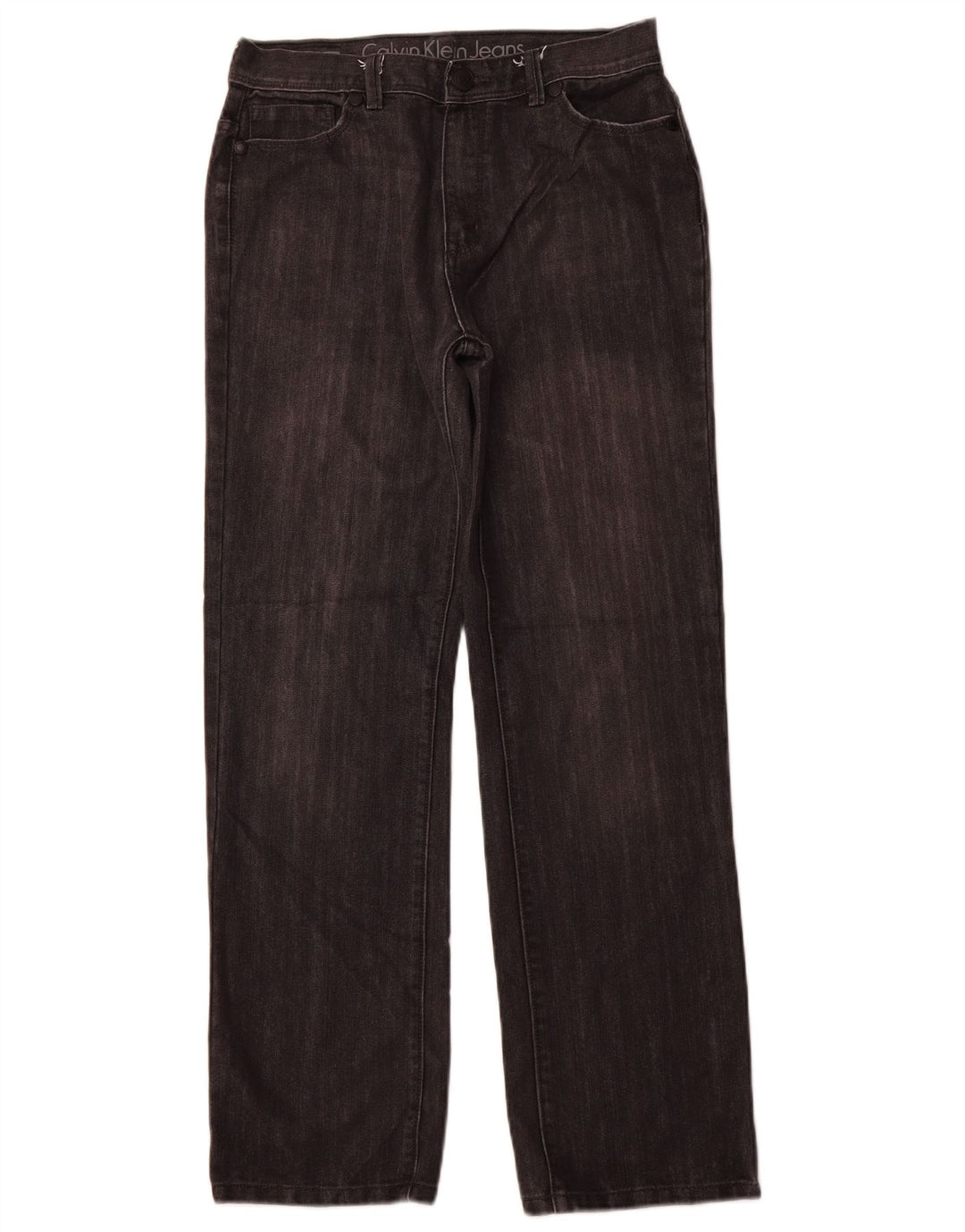 CALVIN KLEIN Jeans dritti Rebel per ragazze 15-16 anni W30 L29 Nero Classico