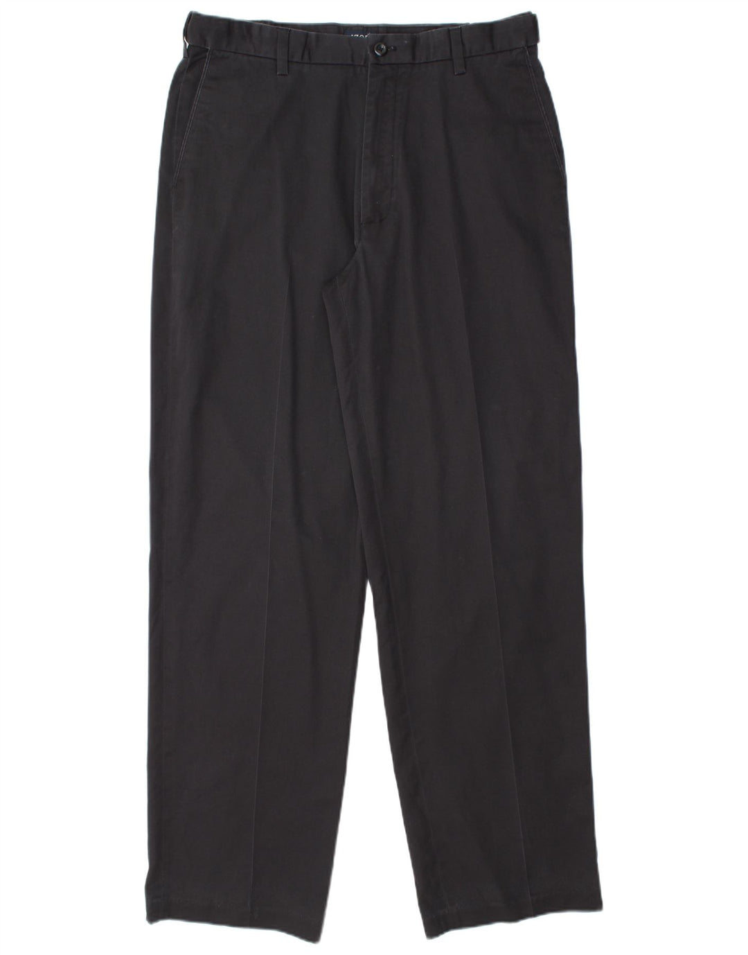 Pantaloni chino dritti da uomo IZOD W34 L34 cotone blu navy