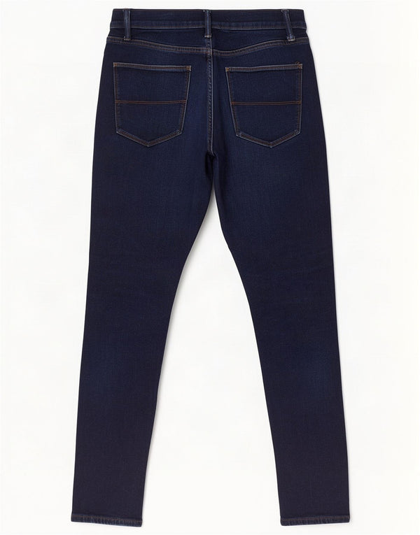 Jeans skinny da uomo Marks & Spencer W30 L31 cotone blu navy