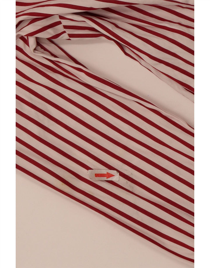 Camicia da donna Tommy Hilfiger US 6 cotone gessato rosso medio