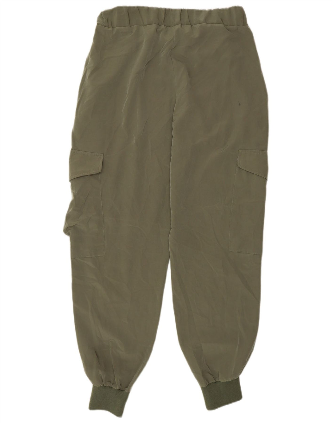 Pantaloni cargo da jogging da donna Zara piccoli W28 L27 poliestere kaki