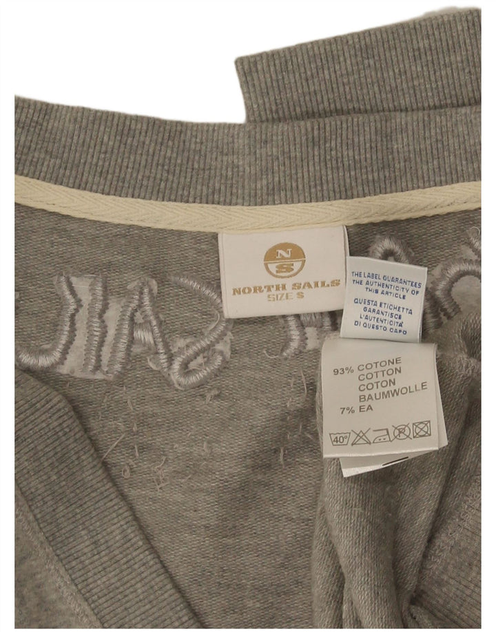 Felpa con grafica da donna North Sails UK 10 Small Cotone grigio