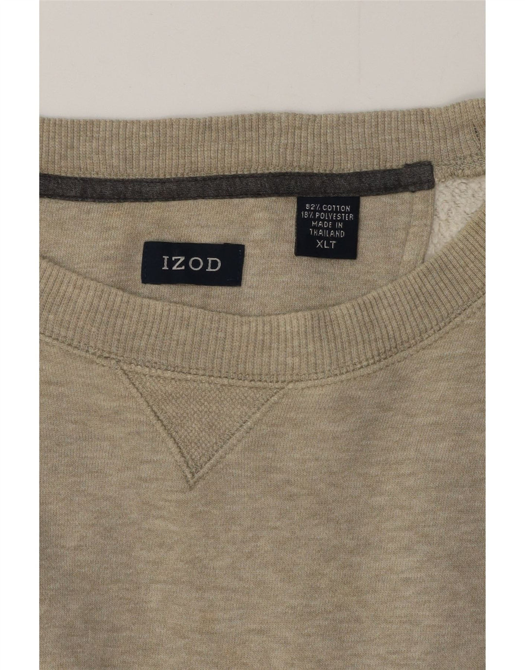Felpa da uomo IZOD maglione XL in cotone chiazzato grigio