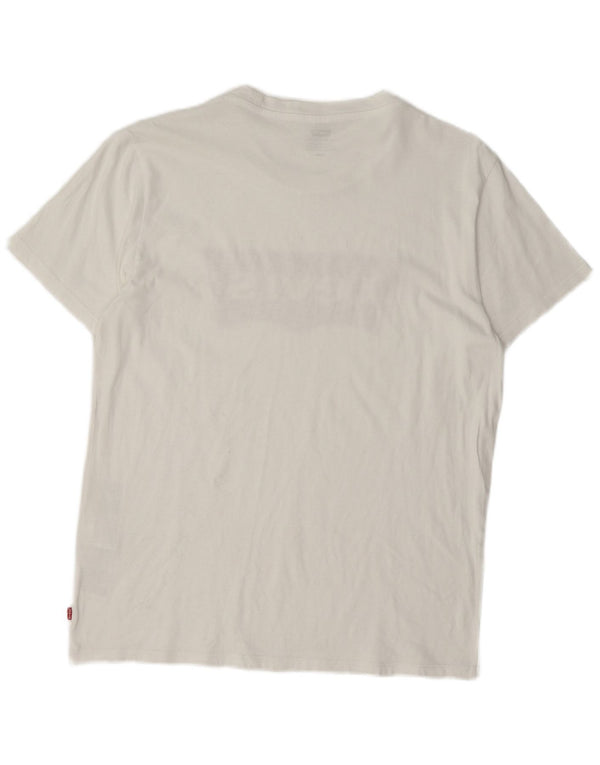 Levi's Mens Graphic T-Shirt Top Small White Cotton