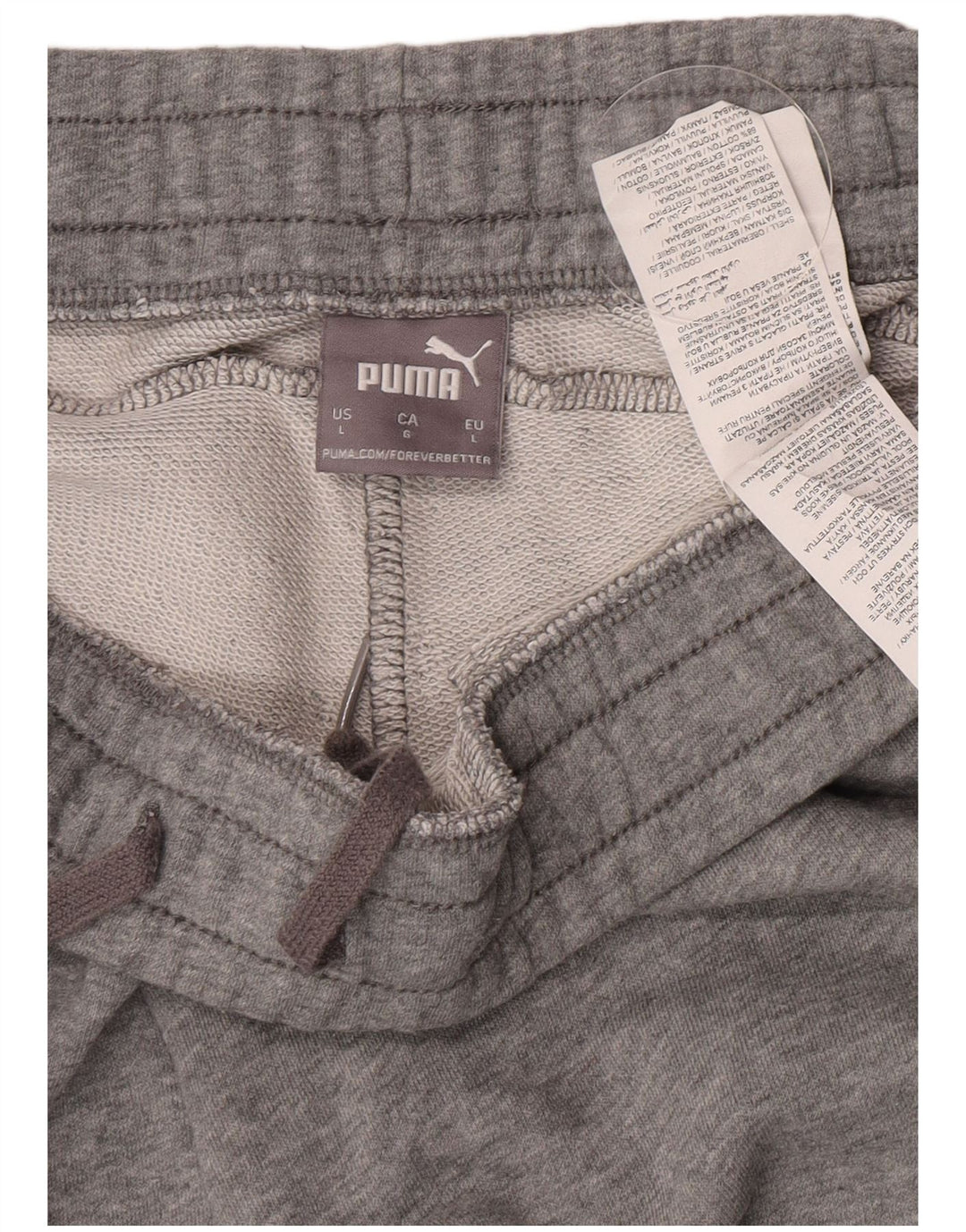 Pantaloni da tuta da uomo Puma Joggers grandi in cotone chiazzato grigio