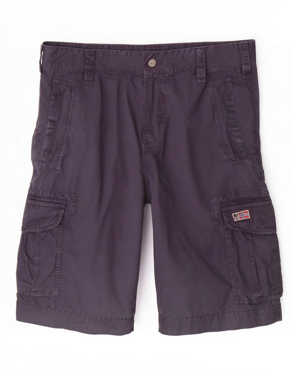 Pantaloncini cargo da uomo Napapijri W36 grandi in cotone blu navy