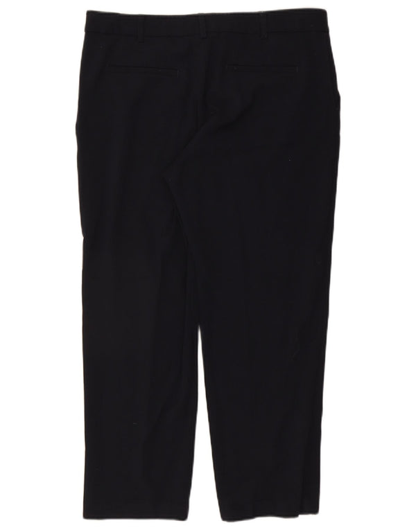 Pantaloni casual corti Marks & Spencer da donna UK 14 Large W34 L25 Blu navy