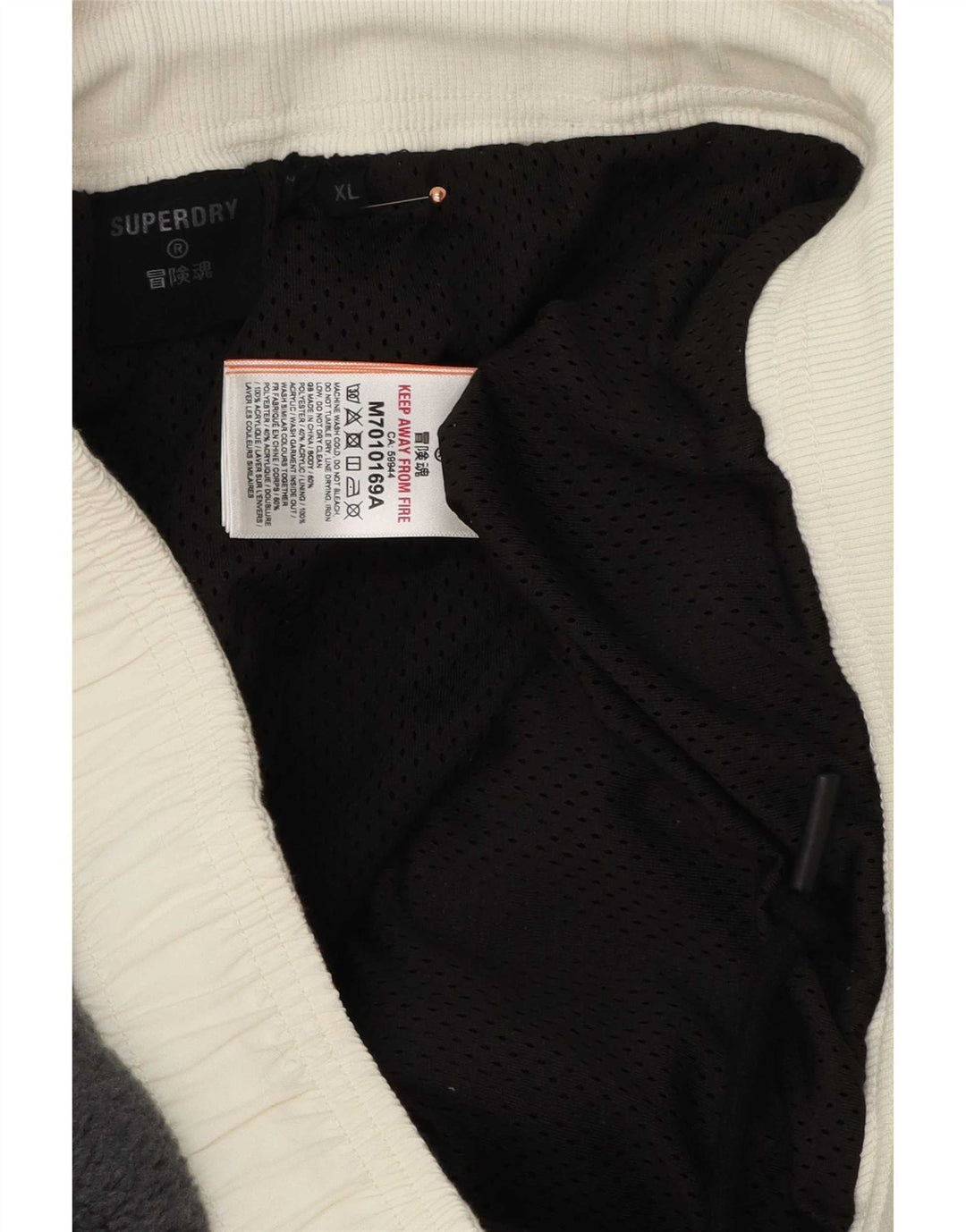 Pantaloni da tuta da uomo Superdry Joggers XL Poliestere color block nero