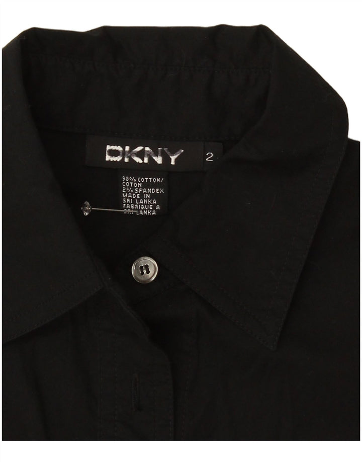 Camicia Dkny da donna US 2 XS in cotone nero
