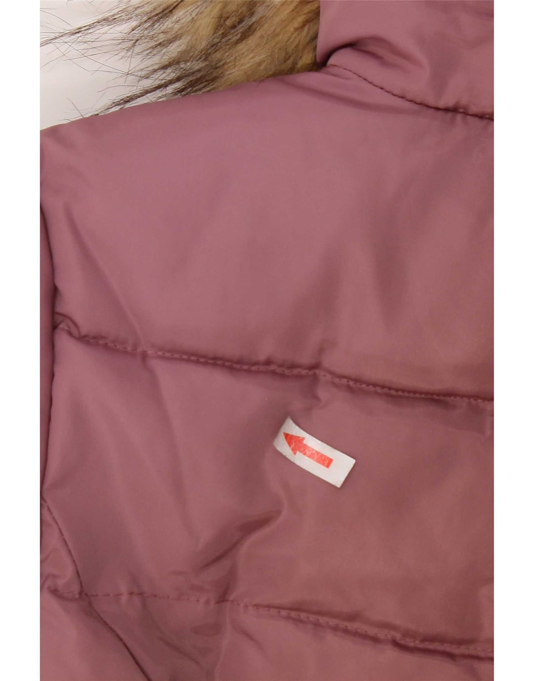 Cappotto imbottito con cappuccio per ragazze Dkny 10-11 anni in poliestere rosa medio