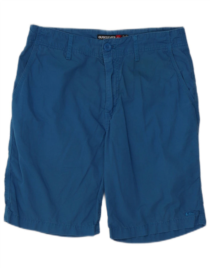 Pantaloncini chino da uomo QUIKSILVER W30 cotone blu medio