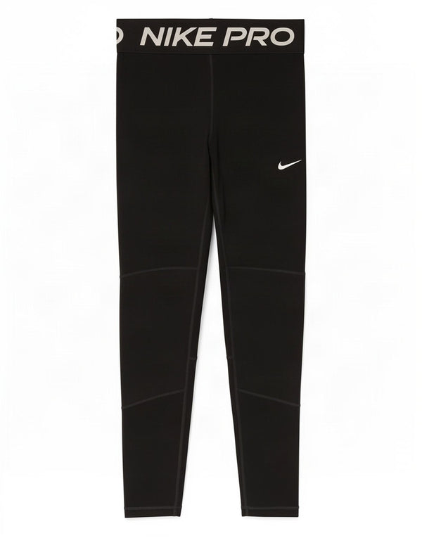 Leggings grafici Nike Dri Fit per ragazze 10-11 anni poliestere nero medio