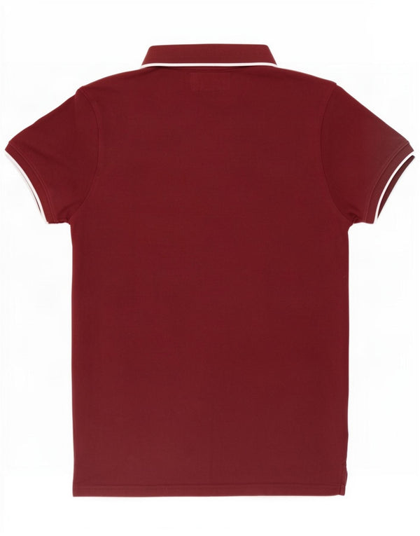 Polo da uomo Jack Wills in cotone bordeaux medio