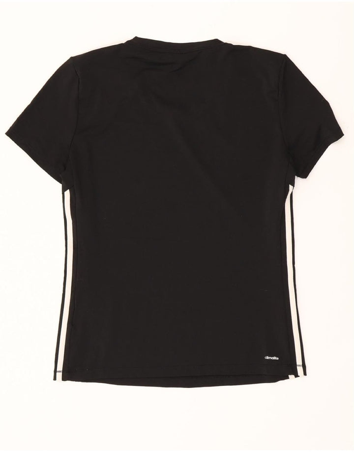 T-shirt ADIDAS Climalite da donna Top UK 12/14 poliestere nero medio