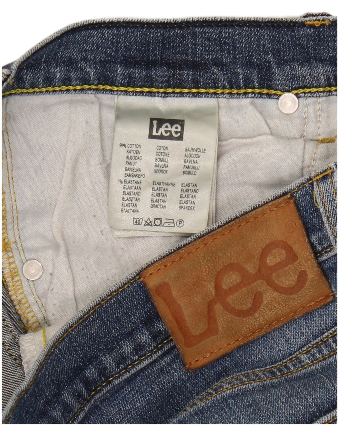 Jeans dritti Lee Daren da donna W34 L30 cotone blu