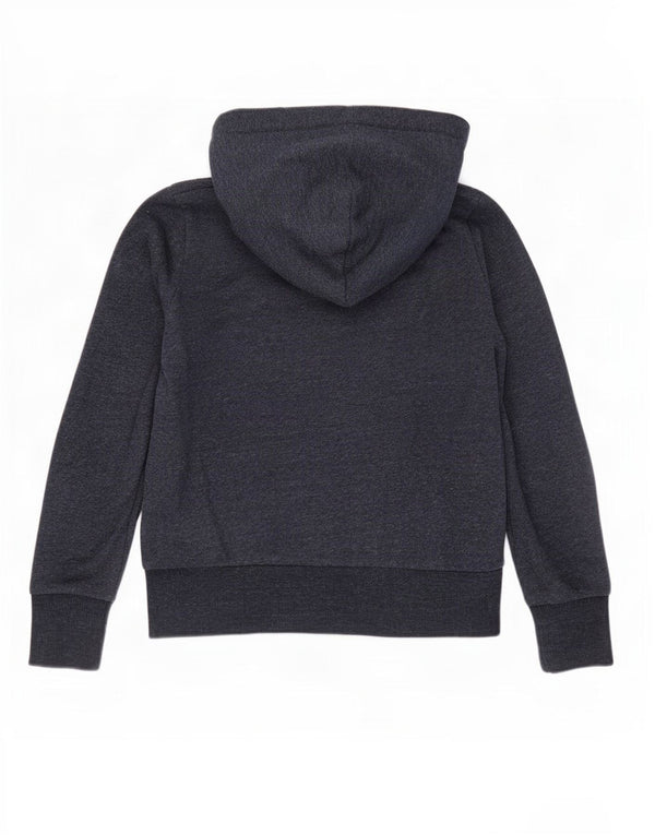 Maglione con cappuccio e zip da donna Superdry UK 8 Small Blu Navy Cotone