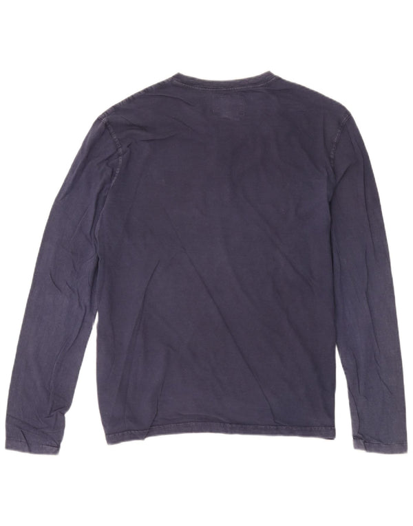 Polo Ralph Lauren Top da uomo a maniche lunghe in cotone blu navy medio