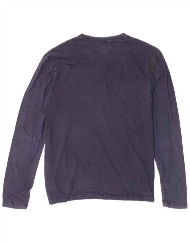 Polo Ralph Lauren Top da uomo a maniche lunghe in cotone blu navy medio