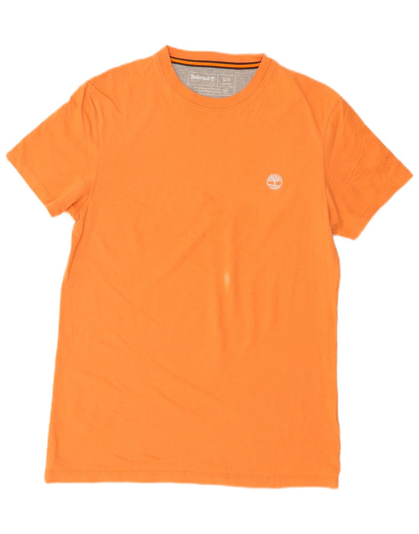 T-shirt da uomo slim fit Timberland Top piccolo in cotone arancione