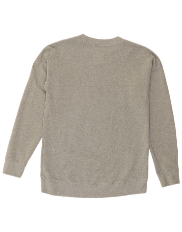 Felpa oversize grafica da donna Jack Wills UK 8 piccola grigia