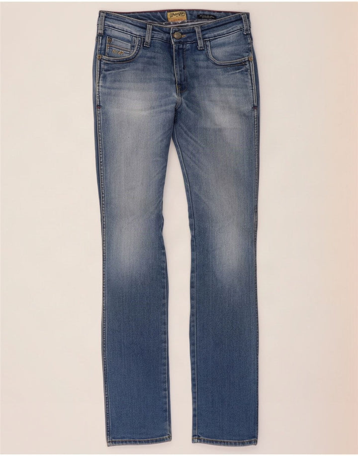 Wrangler Uomo Skanders Slim Jeans W32 L34 Cotone Blu