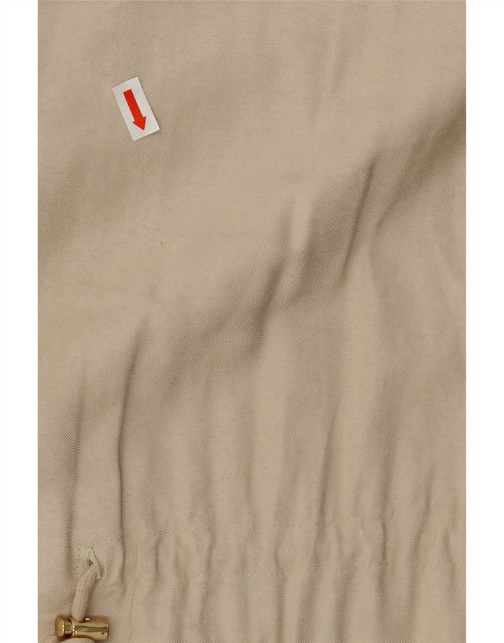 ZARA Womens Overcoat UK 14 Medium Beige Viscose Vintage Zara and Second-Hand Zara from Messina Hembry 