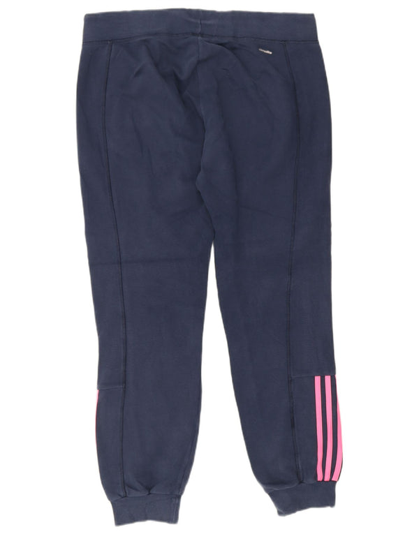 Pantaloni da tuta da donna Adidas Joggers UK 12/14 Medio cotone blu navy