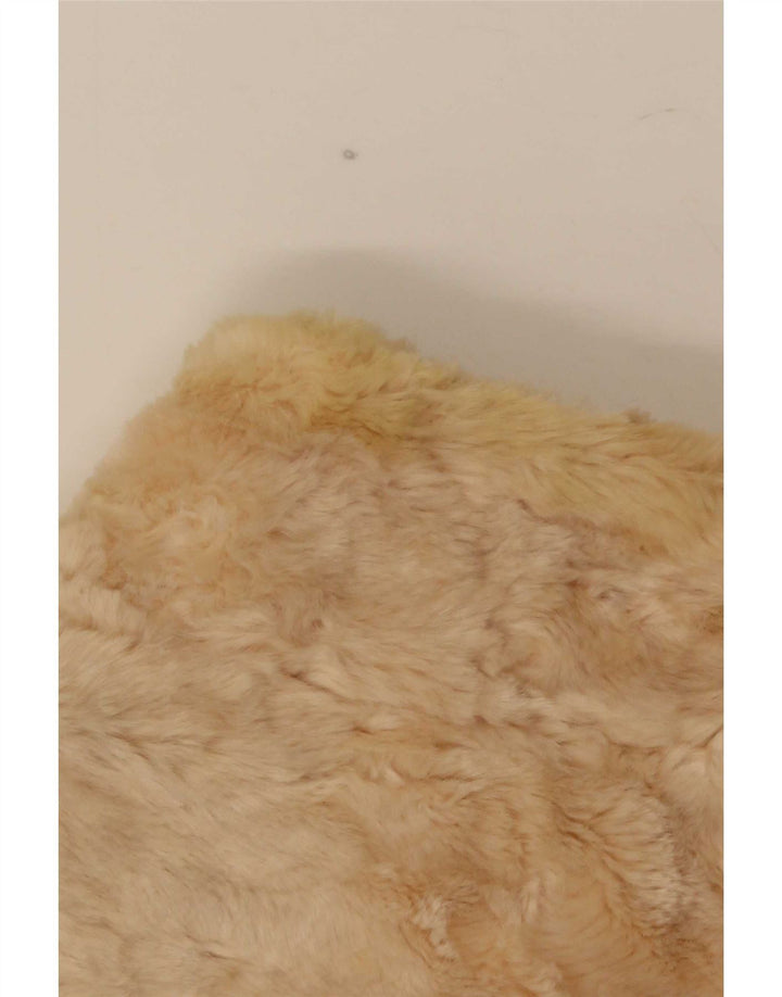 Giacca da donna in pelliccia sintetica Oasis UK 14 Beige medio