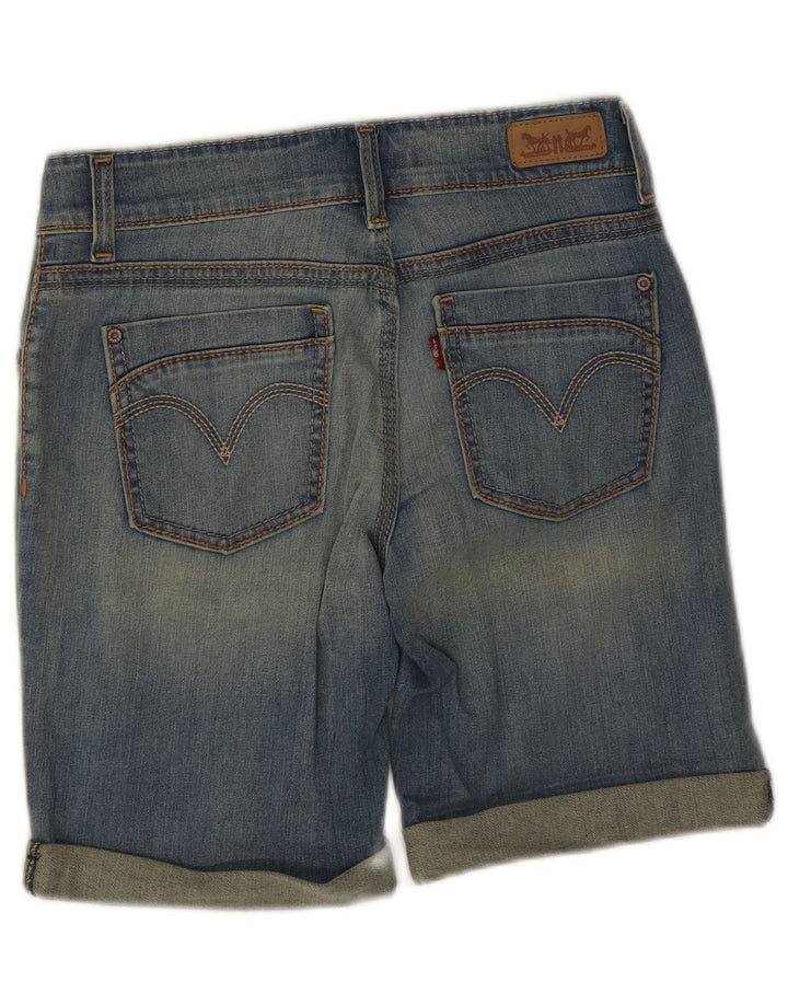 Pantaloncini di jeans da donna Levi's US 6 medi W28 cotone blu
