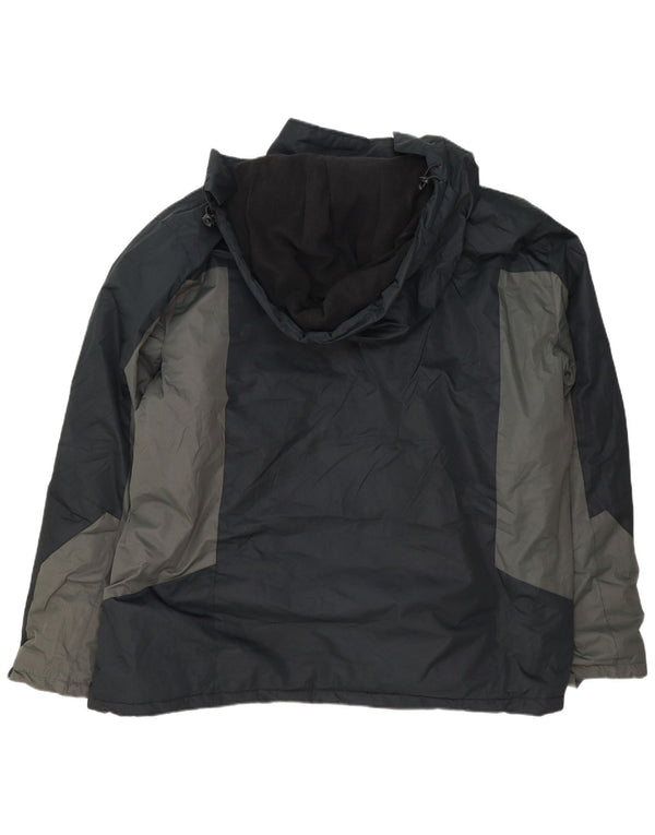 Giacca da sci con cappuccio da uomo Mountain Warehouse UK 48 4XL Colore nero