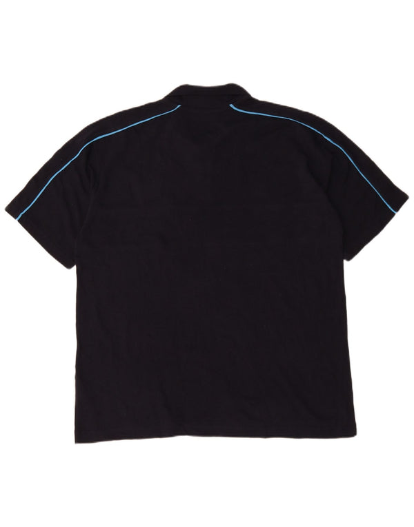 Polo Puma da uomo XL in cotone color block nero