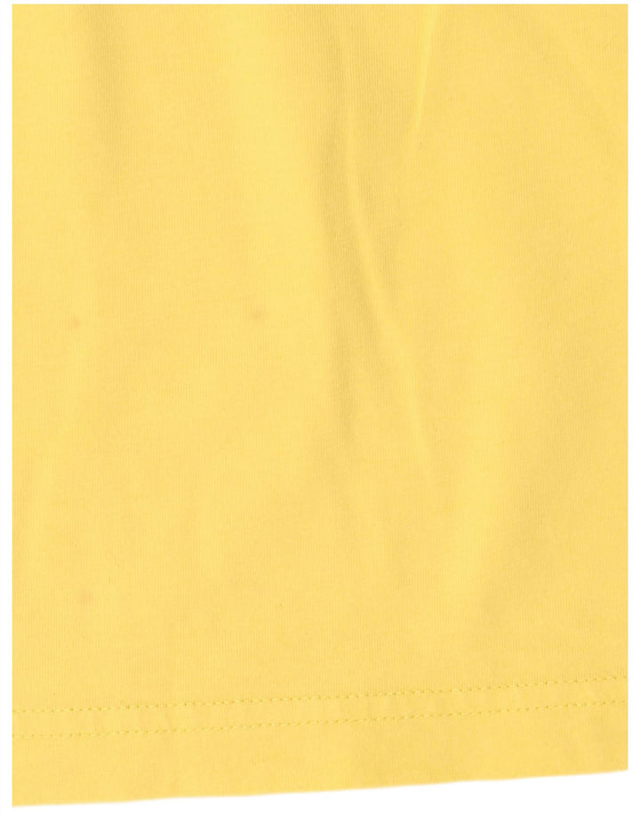 T-shirt grafica da uomo Adidas Top in cotone giallo medio