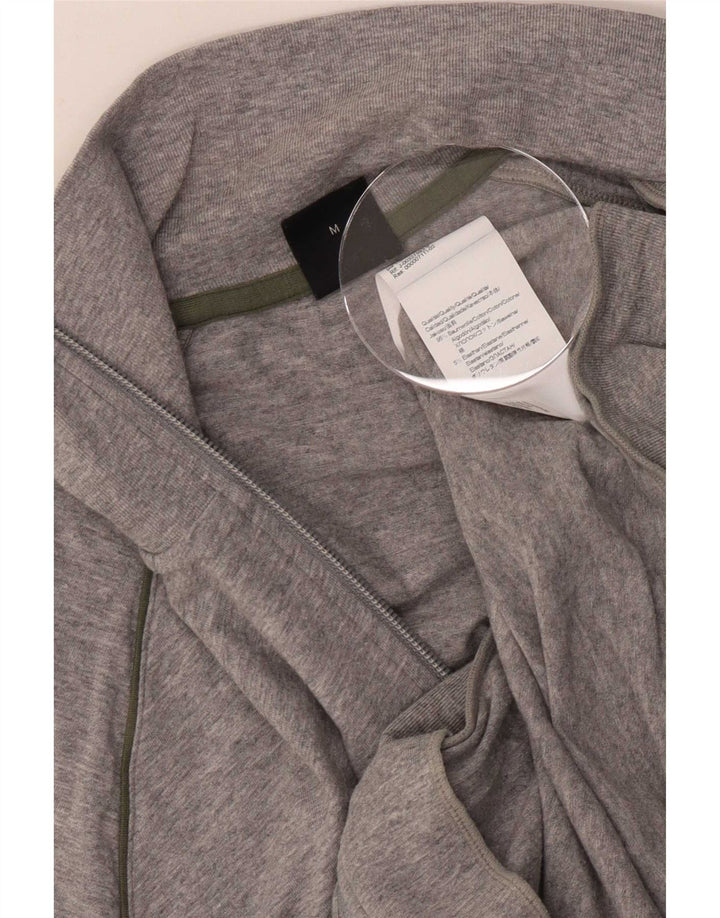 Giacca da tuta da uomo Hugo Boss in cotone chiazzato grigio medio