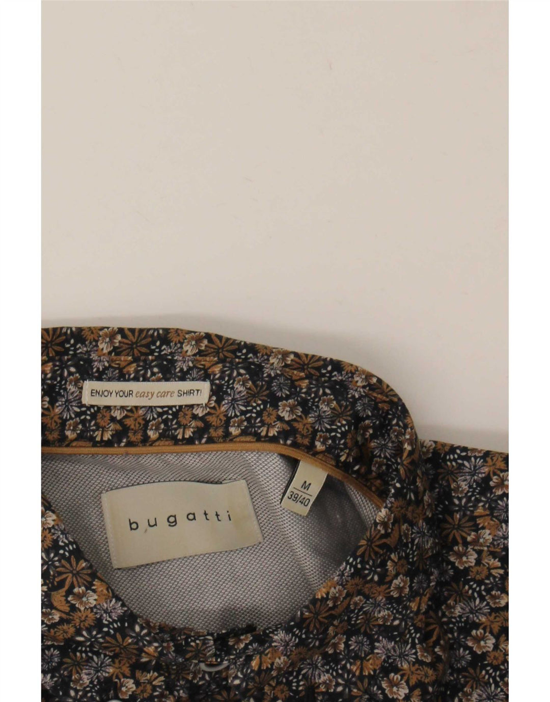Bugatti Camicia da uomo taglia 39/40 Media Floreale multicolore