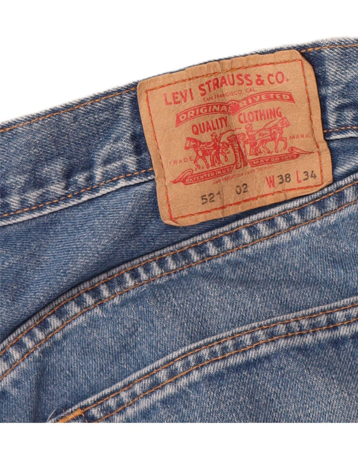 Levi's Uomo 521 Jeans dritti W38 L34 Cotone blu