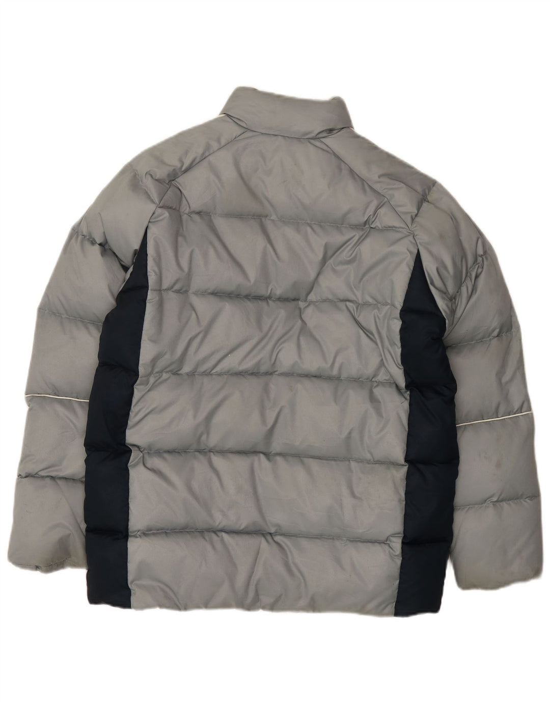 Giacca imbottita da uomo dalla vestibilità ampia Adidas UK 36 Small Grigio Colourblock Poliestere