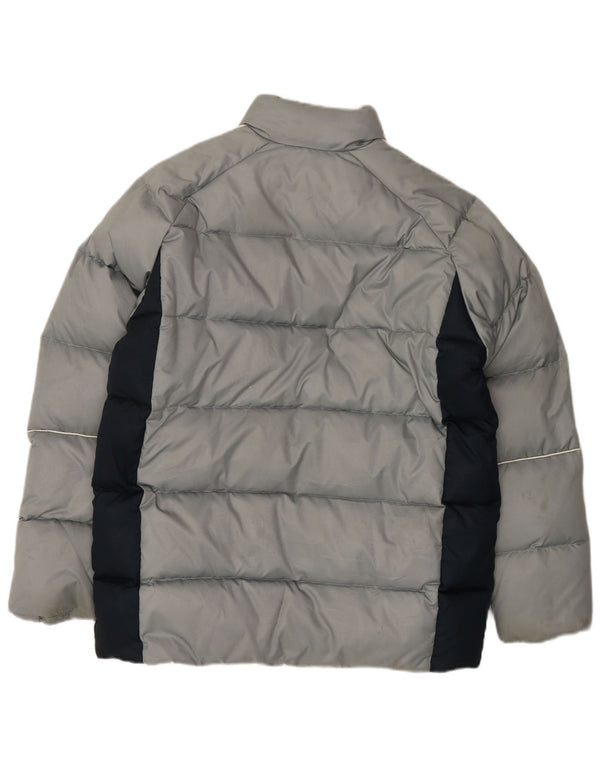 Giacca imbottita da uomo dalla vestibilità ampia Adidas UK 36 Small Grigio Colourblock Poliestere