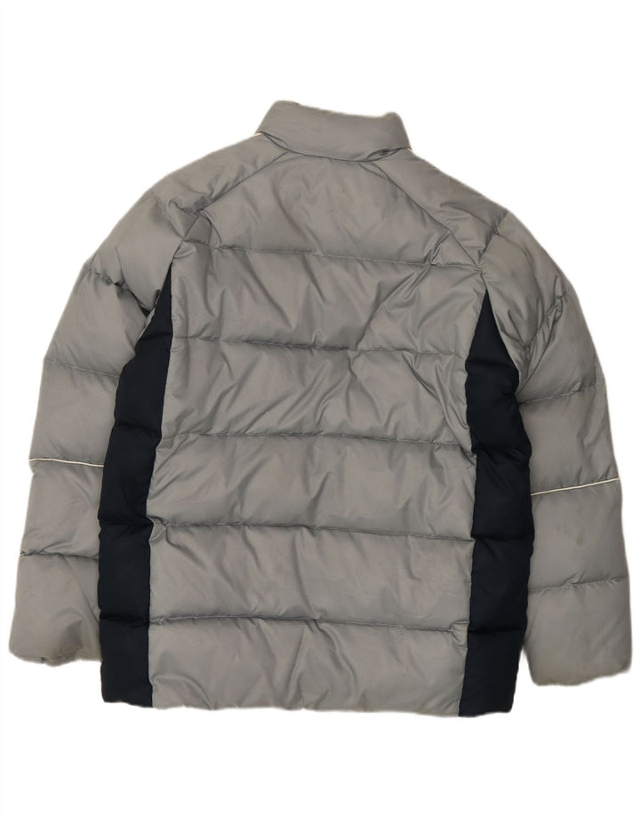 Giacca imbottita da uomo dalla vestibilità ampia Adidas UK 36 Small Grigio Colourblock Poliestere