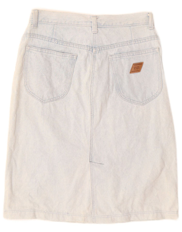 Gonna di jeans a vita alta da donna Carrera IT 46 Large W28 Blu Cotone