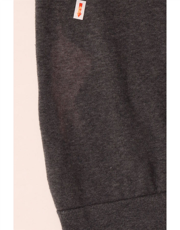 Felpa grafica ADIDAS per ragazze 11-12 anni in cotone grigio