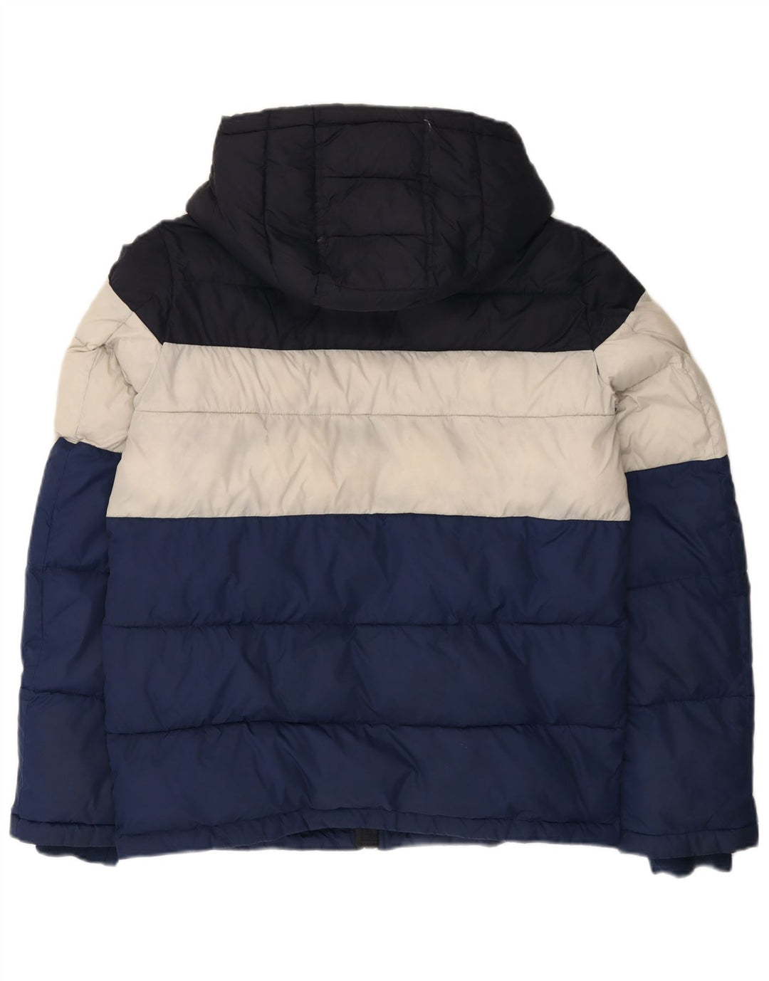 Giacca imbottita con cappuccio da uomo Tommy Hilfiger UK 36 piccola nylon multicolore
