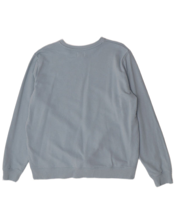 Felpa grafica da donna Wrangler UK 16 grande cotone blu