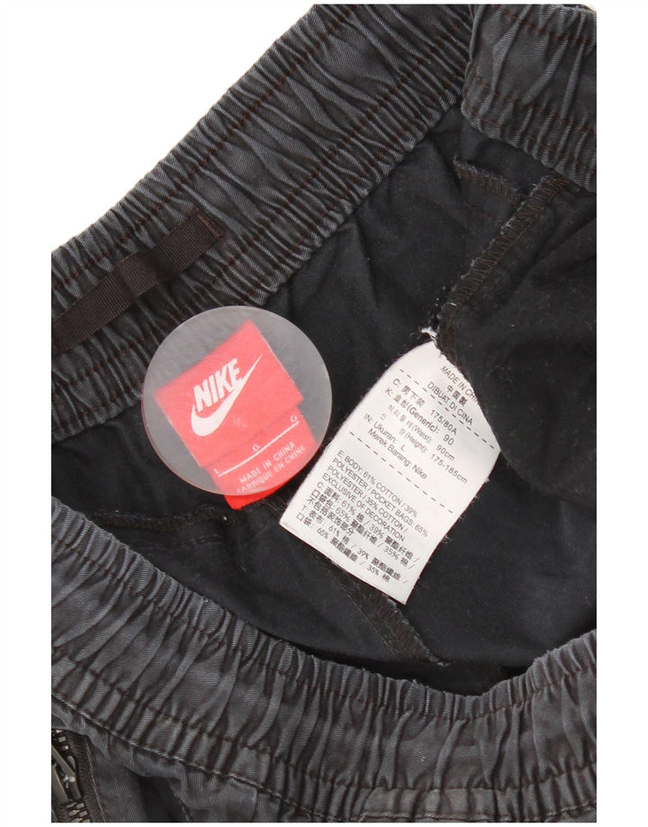 Pantaloni da tuta da uomo Nike Joggers grandi in cotone nero
