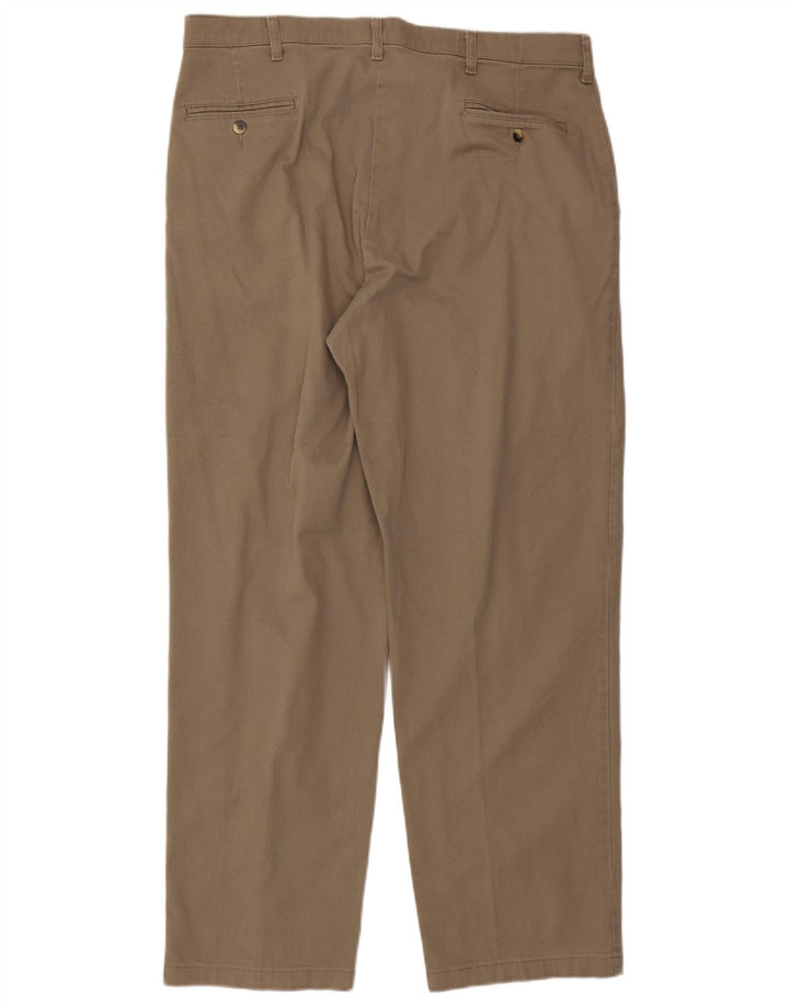 Pantaloni chino con pegged da uomo WRANGLER Comfort Fit W38 L32 in cotone marrone