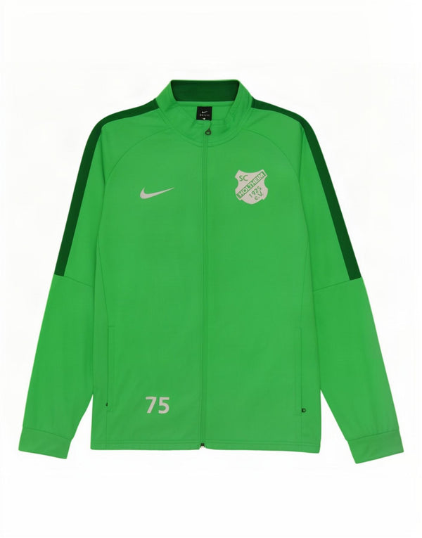 Giacca da ginnastica Nike Dri Fit Graphic da uomo, grande, color block verde
