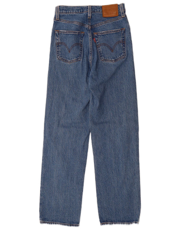 Jeans dritti a vita alta Levi's Ribcage da donna W24 L29 cotone blu
