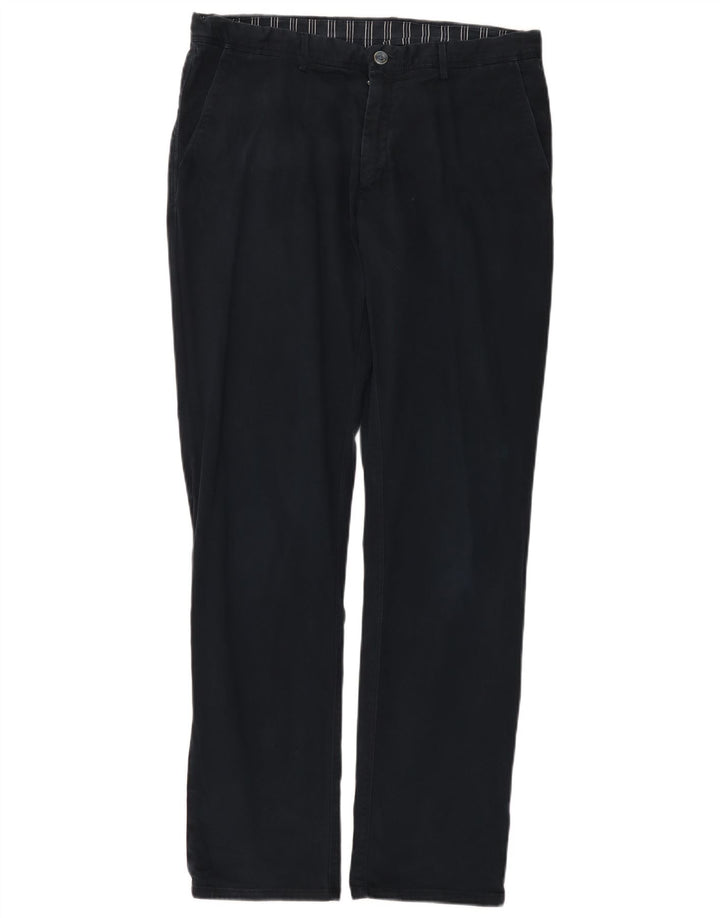 MASSIMO DUTTI Pantaloni chino da uomo EU 44 Large W34 L32 Blu navy